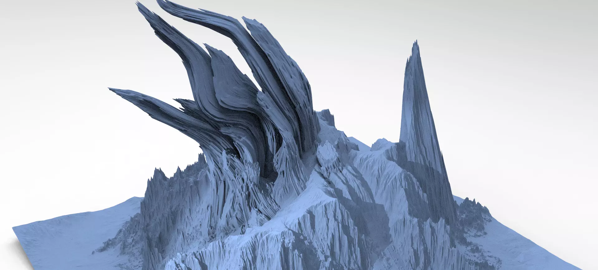 Cthulhu Mountain range 1 3D model_0