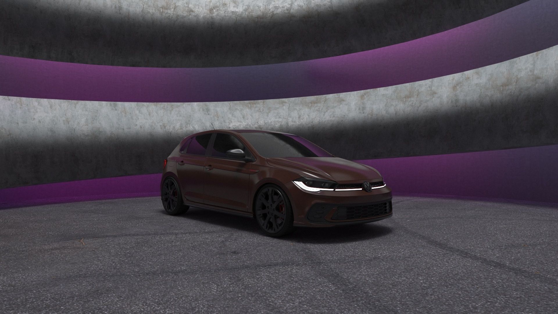 VW Polo 2022 3D model modified 3D model_4