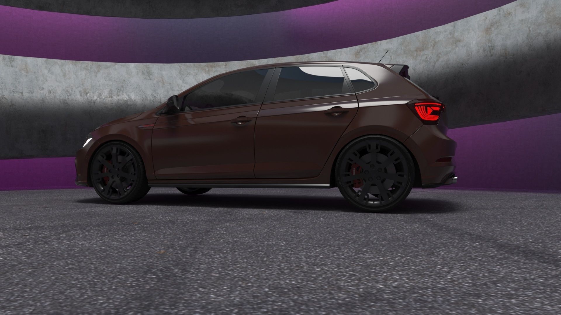 VW Polo 2022 3D model modified 3D model_5