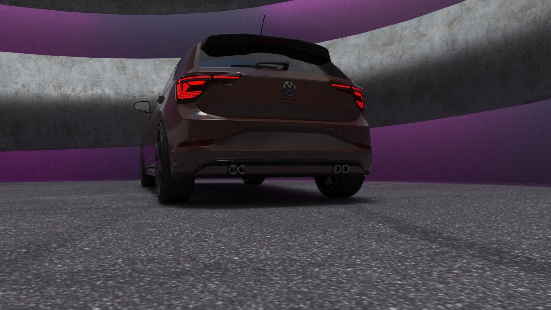 VW Polo 2022 3D model modified 3D model_3