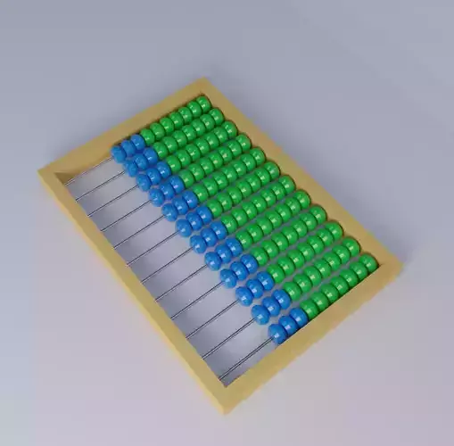 Abacus with beads