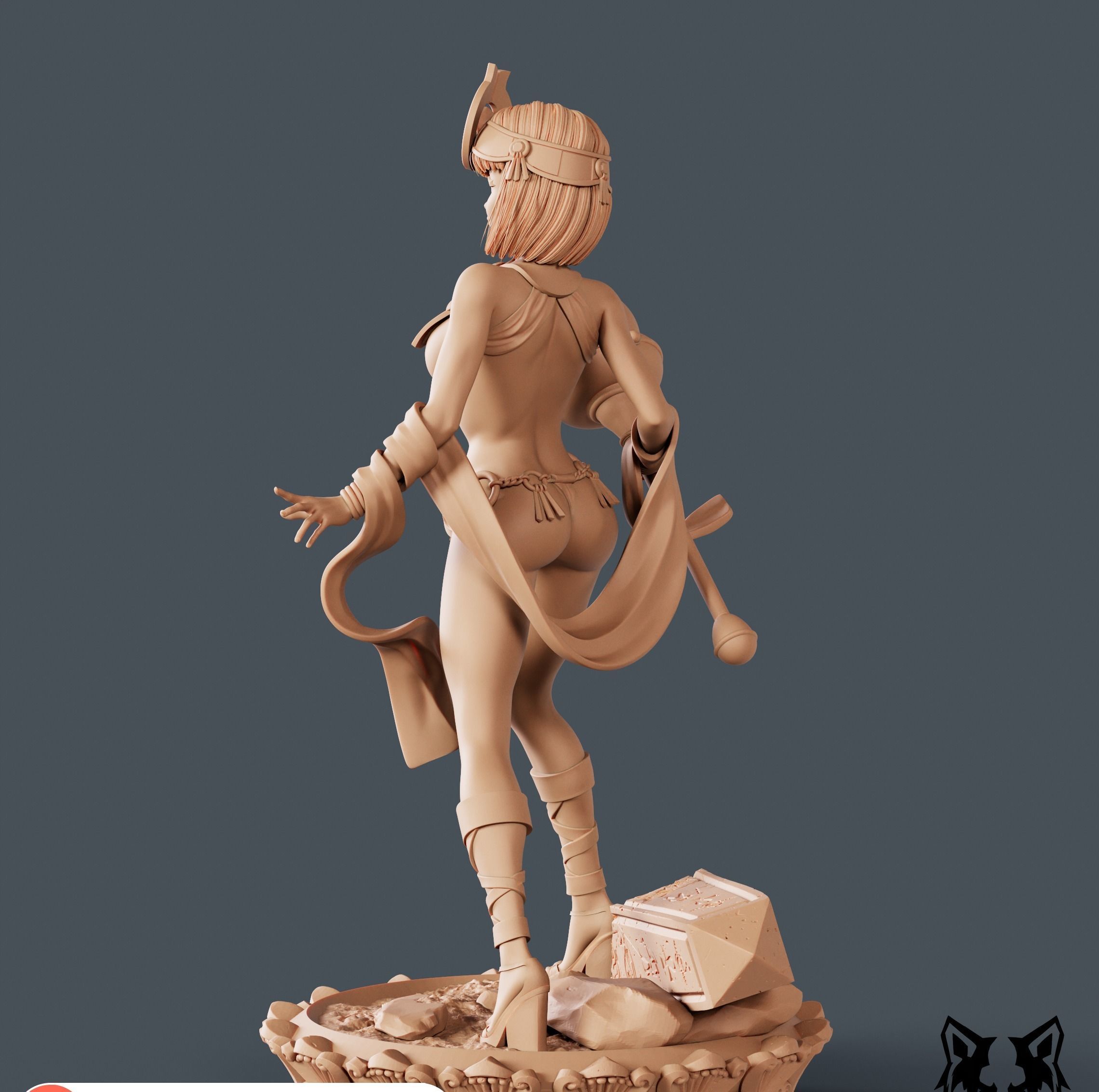 Menace Queens Blade 3D print model_4