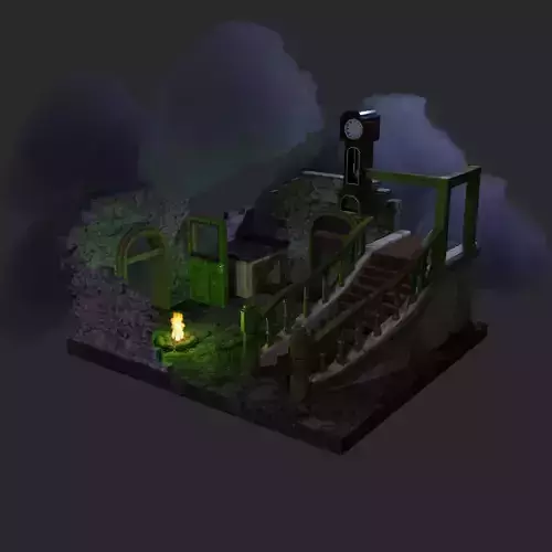 3d game design Low-poly 3D model