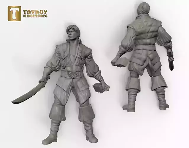 Corsair-32 and 54mm scale- Golden Heroes