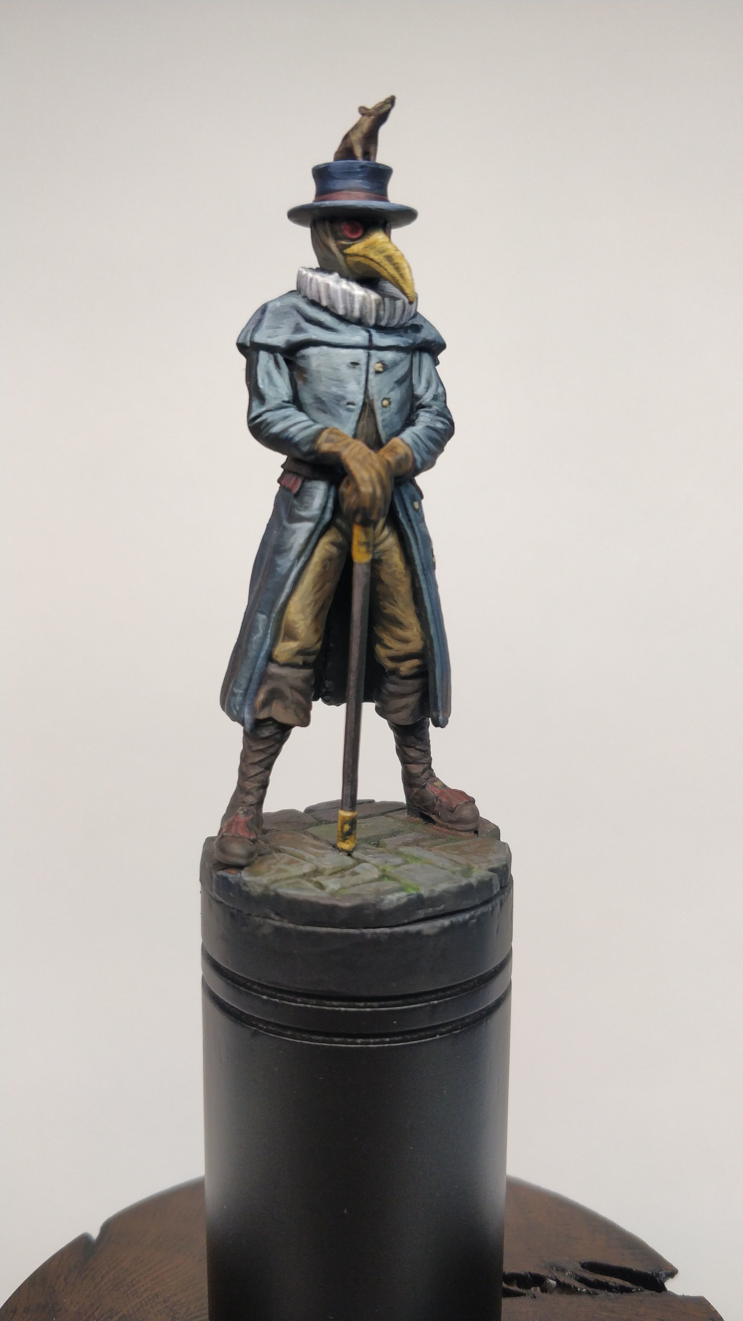 Plague doctor 32 and 54mm scale -Golden Heroes 3D print model_4