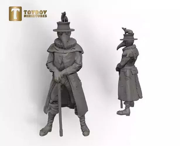 Plague doctor 32 and 54mm scale -Golden Heroes