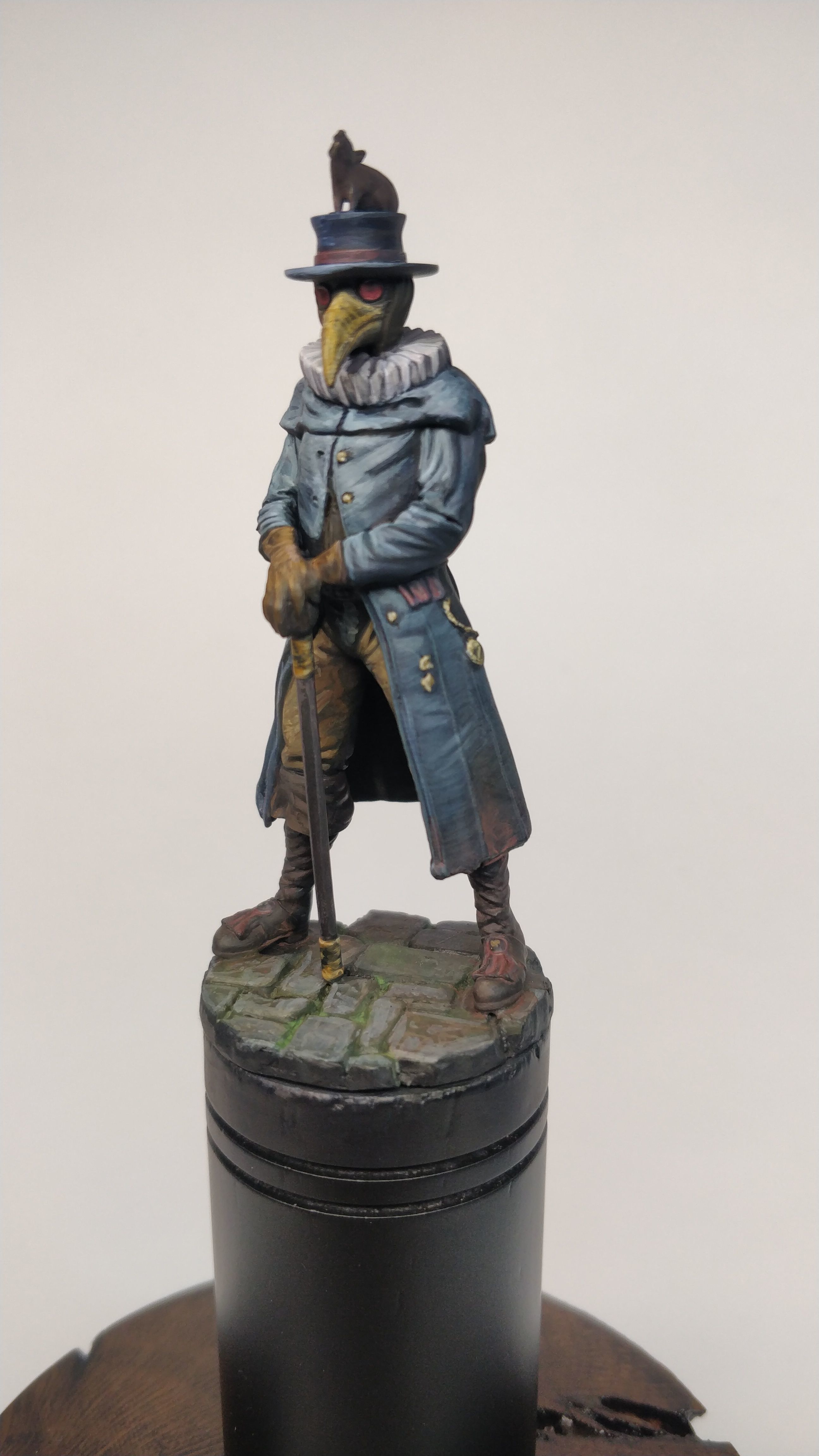 Plague doctor 32 and 54mm scale -Golden Heroes 3D print model_5