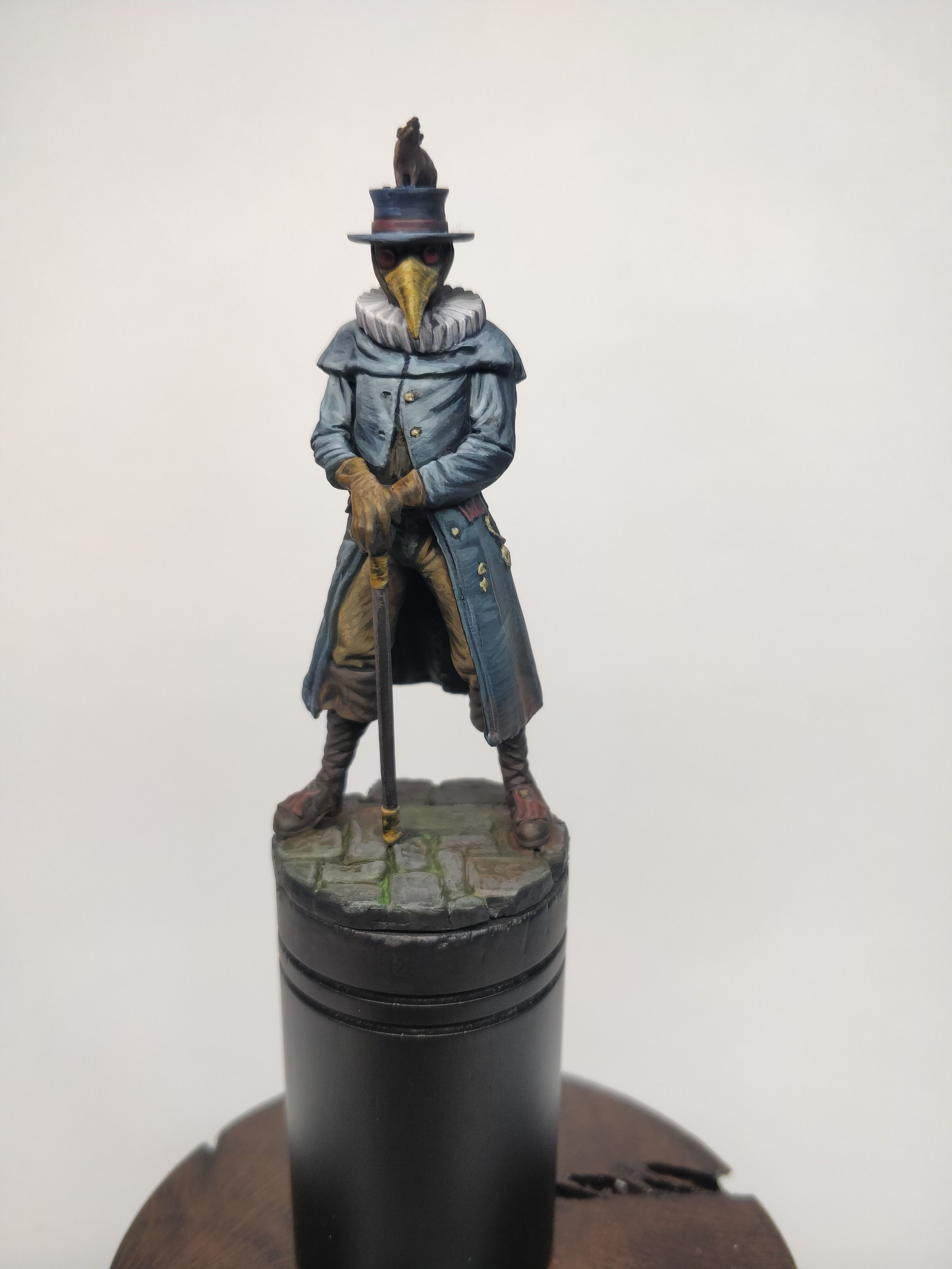 Plague doctor 32 and 54mm scale -Golden Heroes 3D print model_1