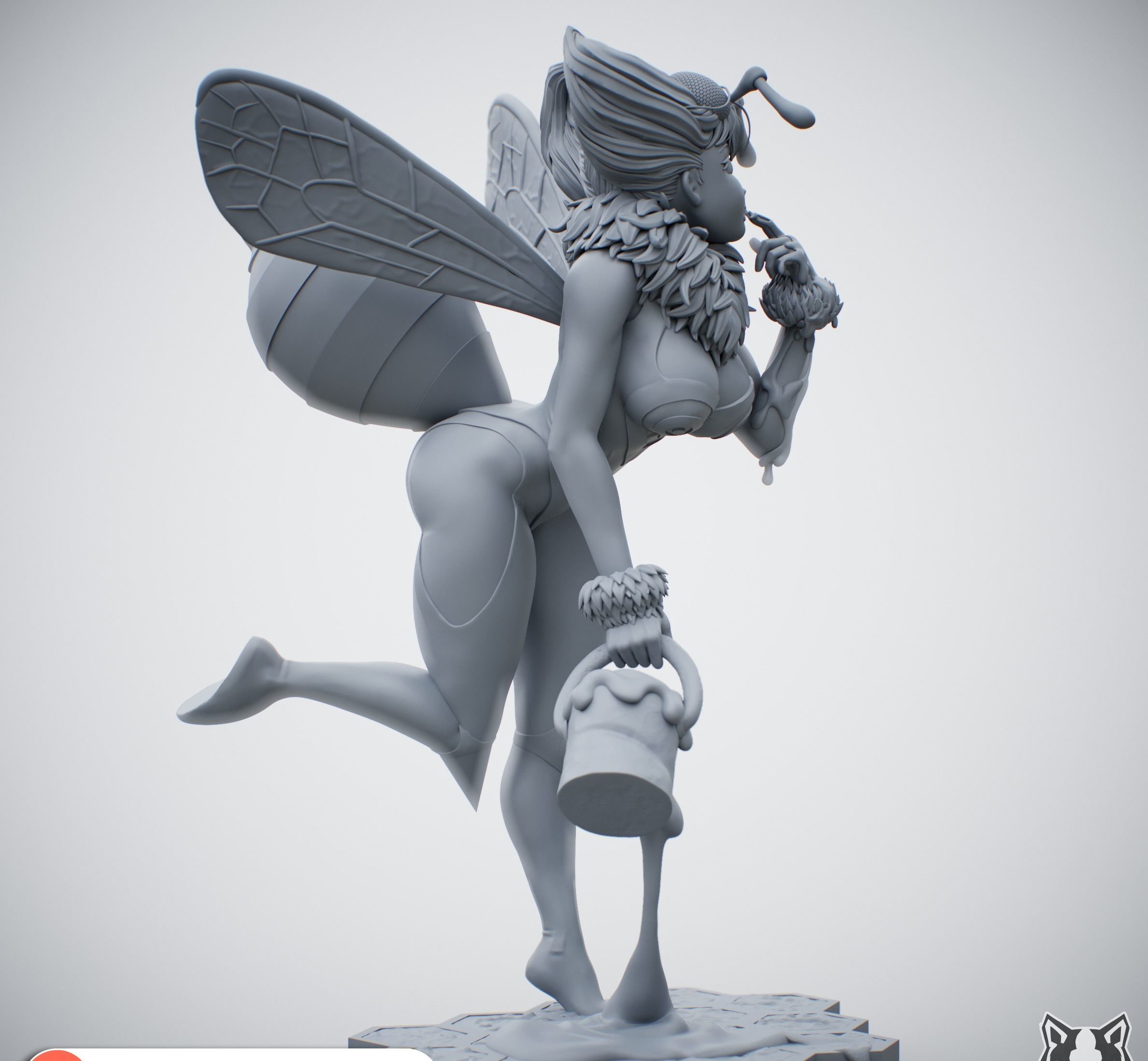 bee darkstalkers 3D print model_12