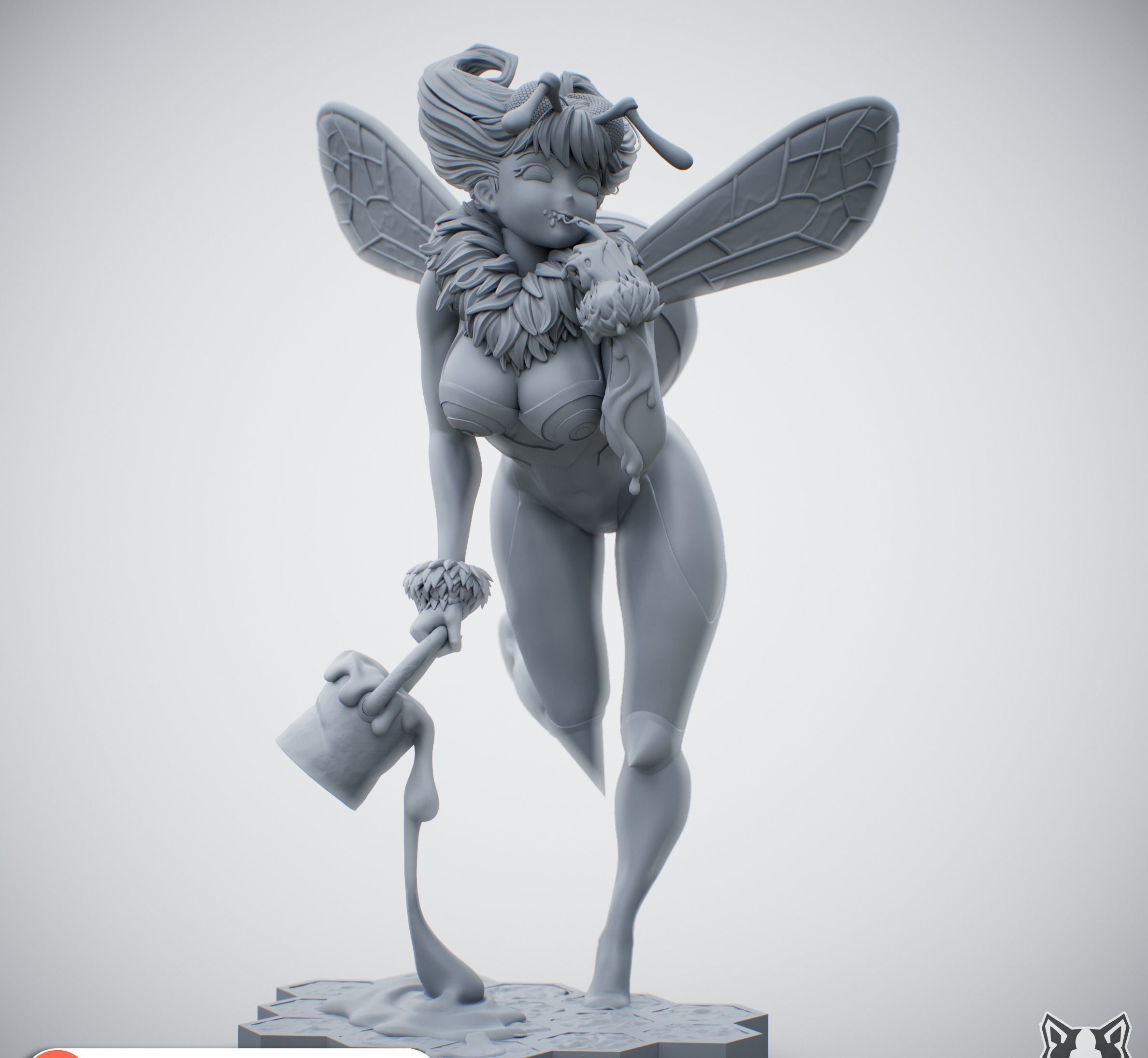 bee darkstalkers 3D print model_11