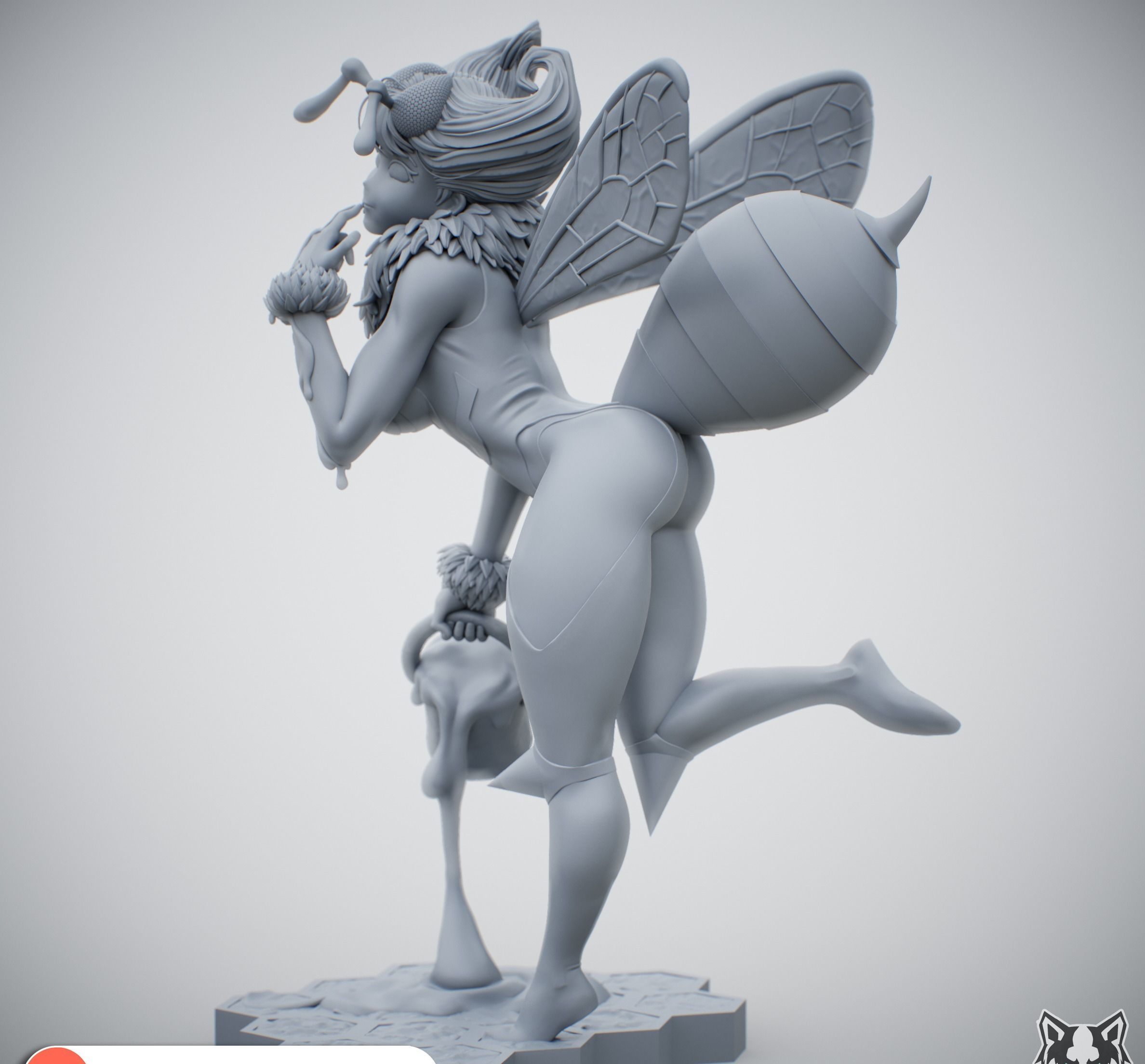 bee darkstalkers 3D print model_14
