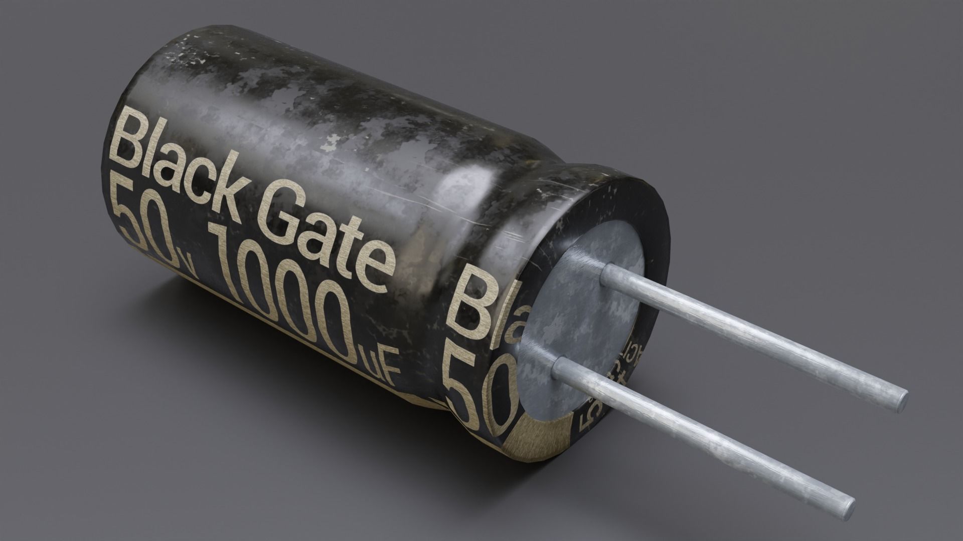 Capacitors pack photorealistic lowpoly 8 color vars for games Low-poly 3D model_7