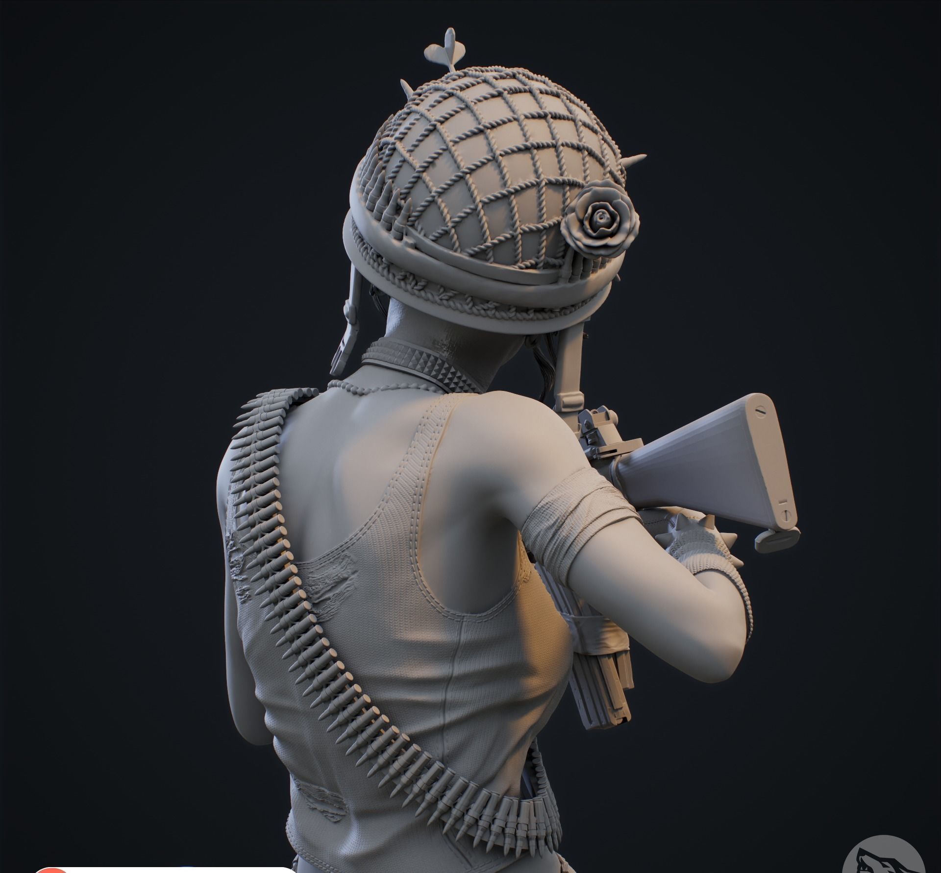 Thank Girl 3D print model_7