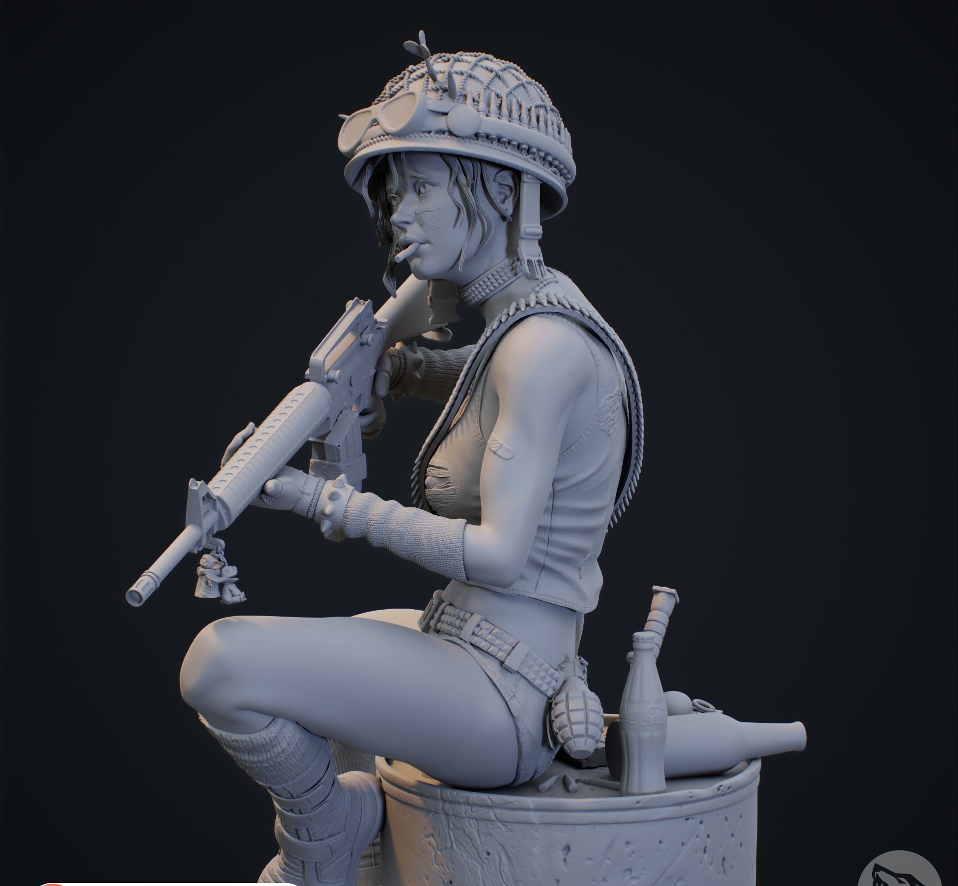 Thank Girl 3D print model_8
