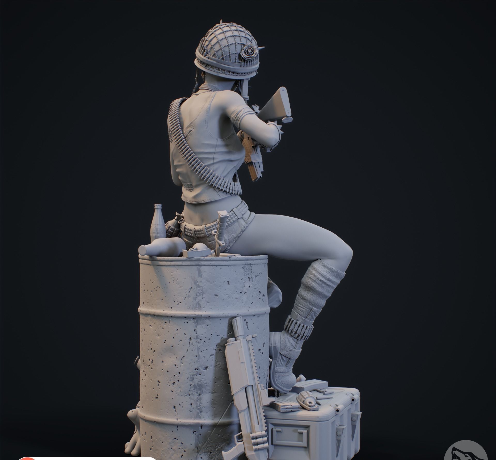 Thank Girl 3D print model_6
