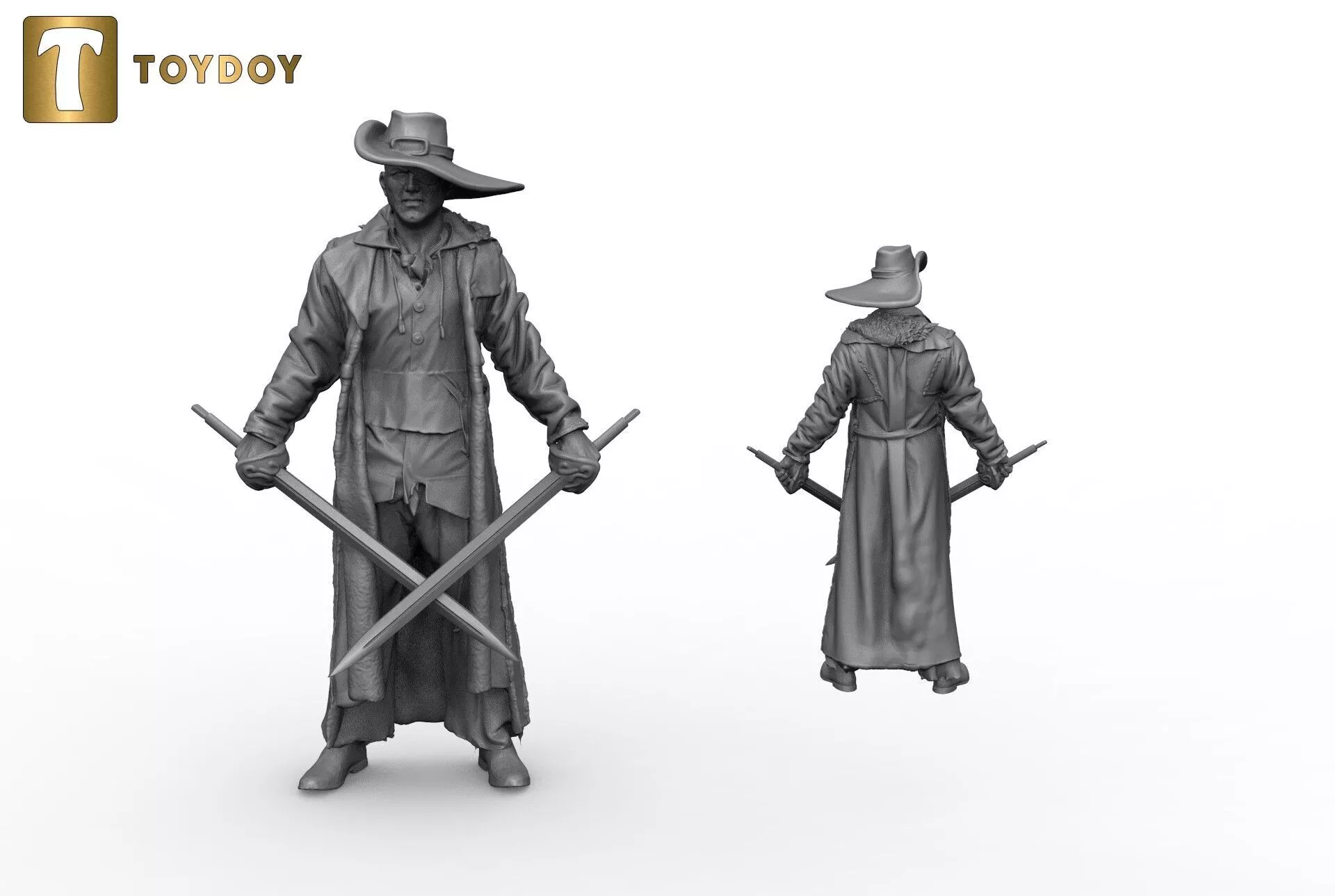 Veteran Captain Ala Triste 32 and 54mm scale -Golden Heroes 3D print model