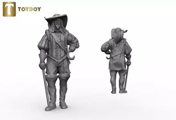 Captain 32 and 54mm scale -Golden Heroes