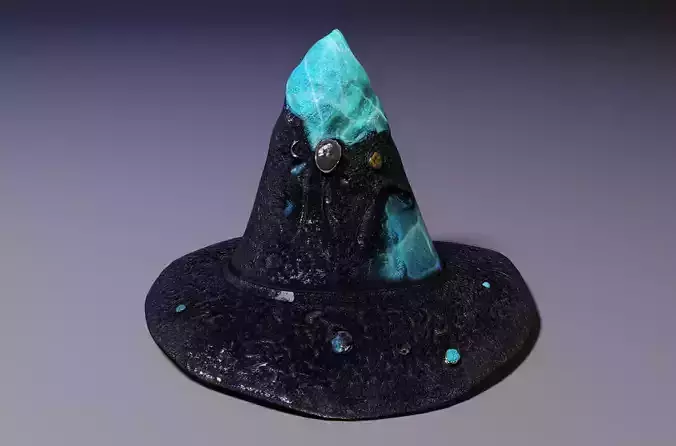 Wizard hat Free 3D model