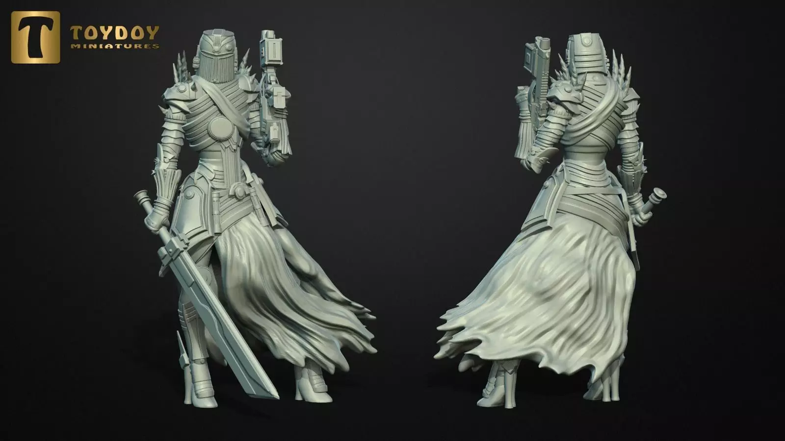 SCI-FI Miniature women soldier-Model 31 Free 3D print model