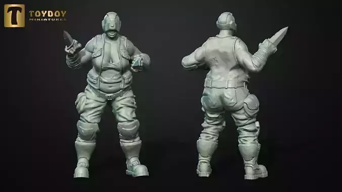 SCI-FI Miniature women soldier-Model 29