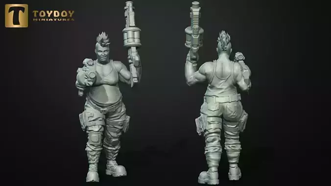 SCI-FI Miniature women soldier-Model 27