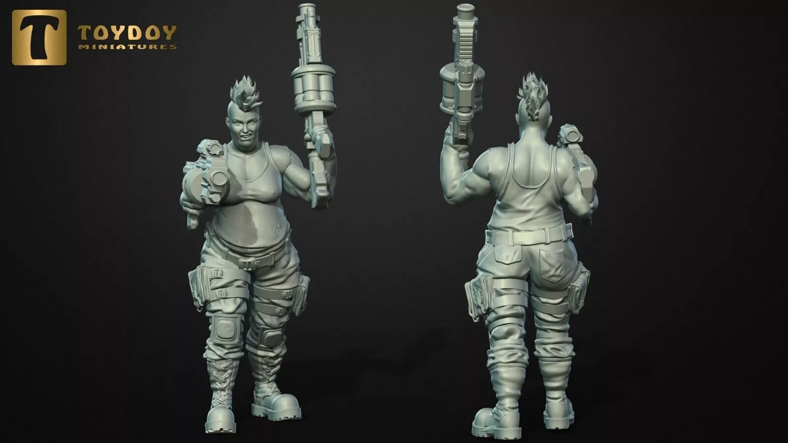 SCI-FI Miniature women soldier-Model 27 3D print model