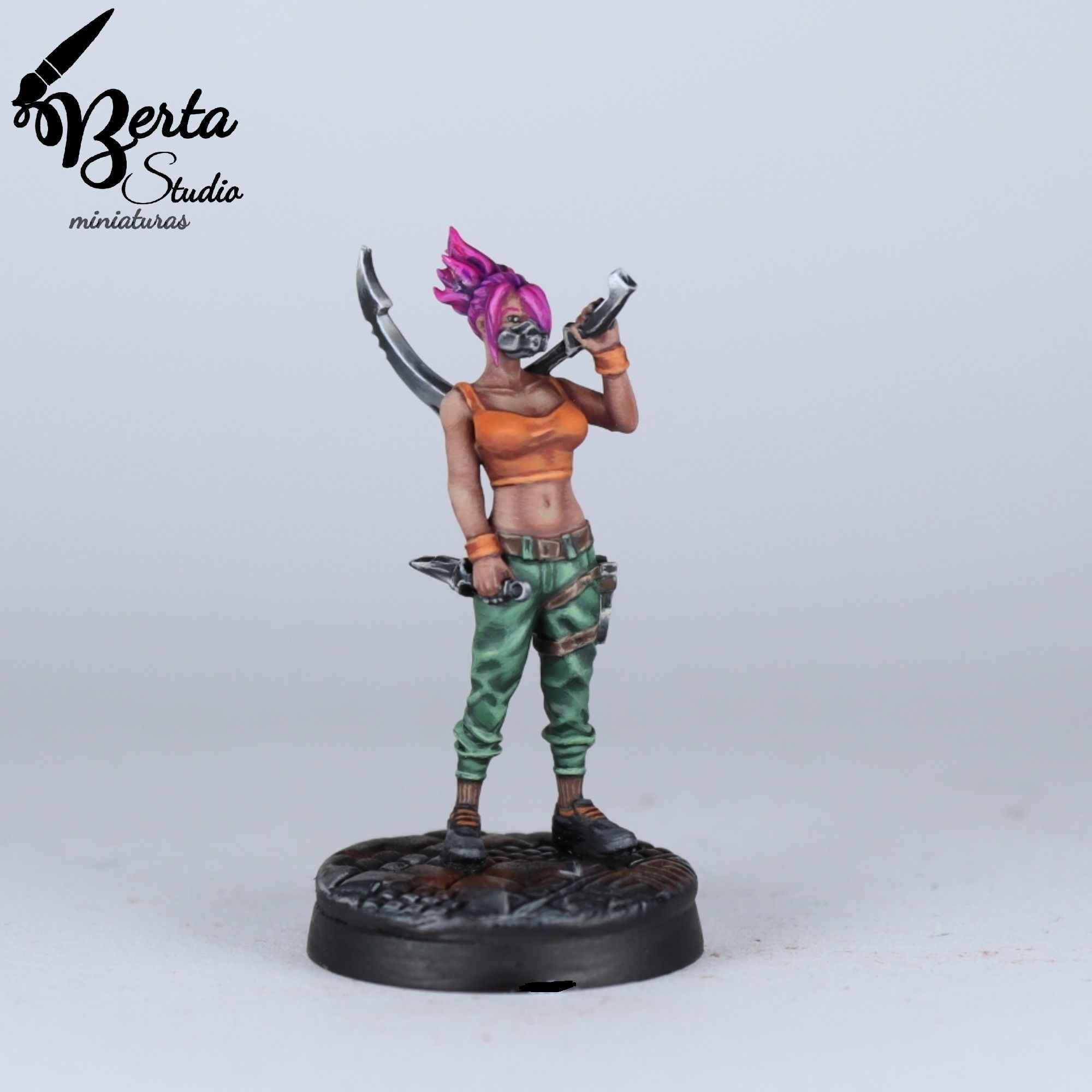 SCI-FI Miniature women soldier-Model 24 3D print model_1