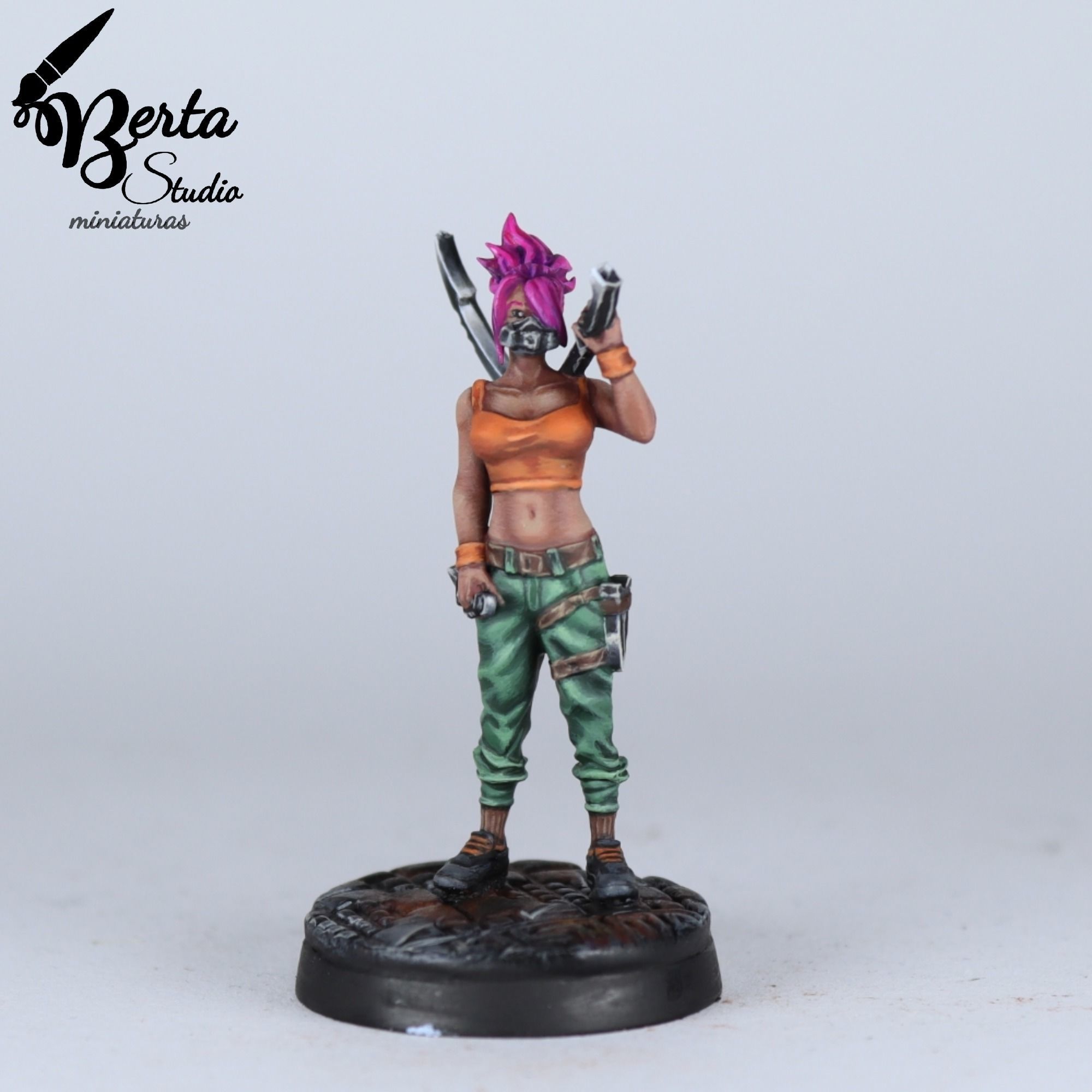 SCI-FI Miniature women soldier-Model 24 3D print model_2