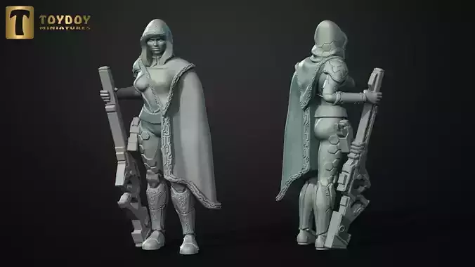SCI-FI Miniature women soldier-Model 23