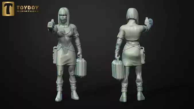 SCI-FI Miniature women soldier-Model 22