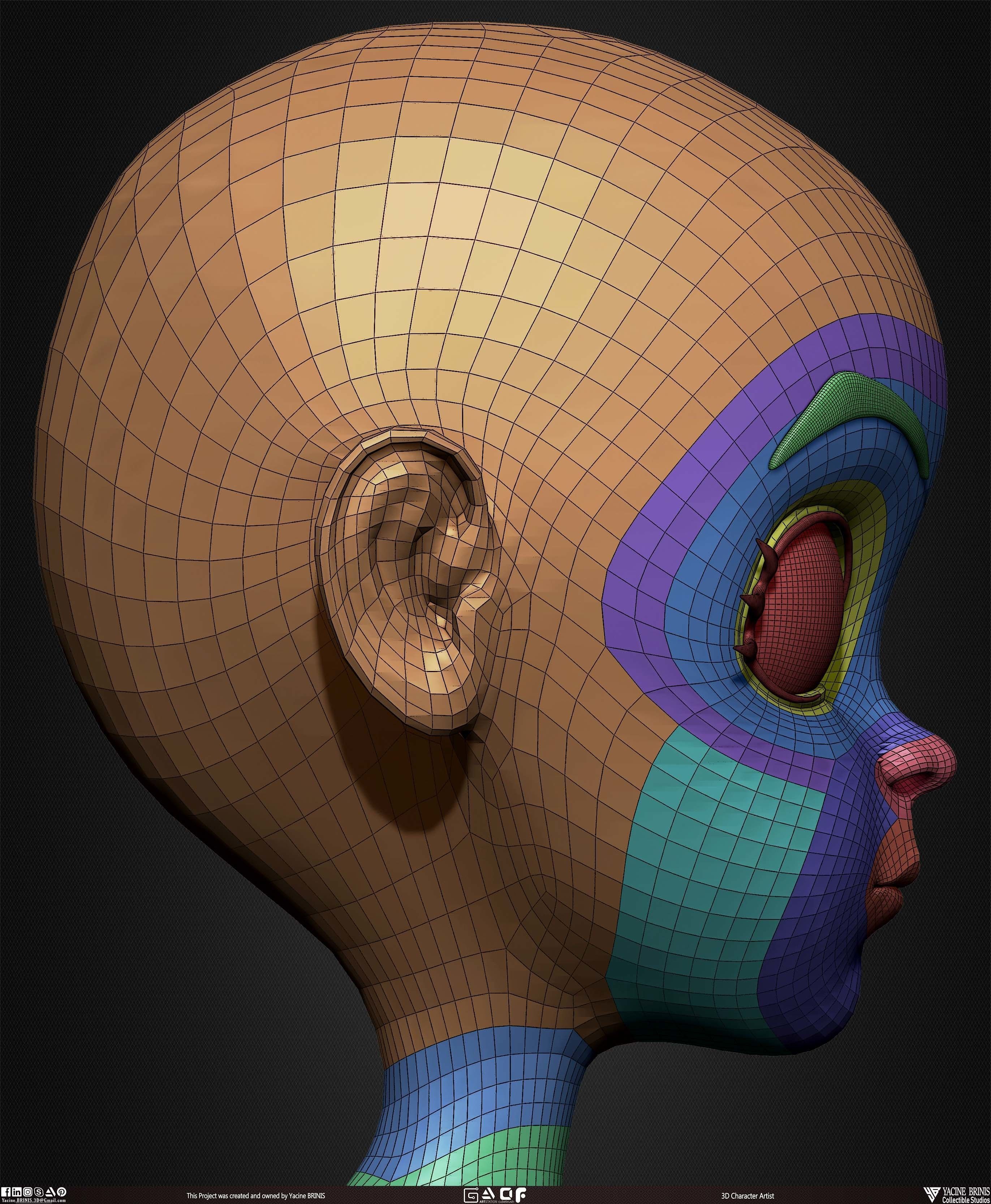 Female Anime Base-mesh 3D Model Vol 03 Low-poly 3D model_48