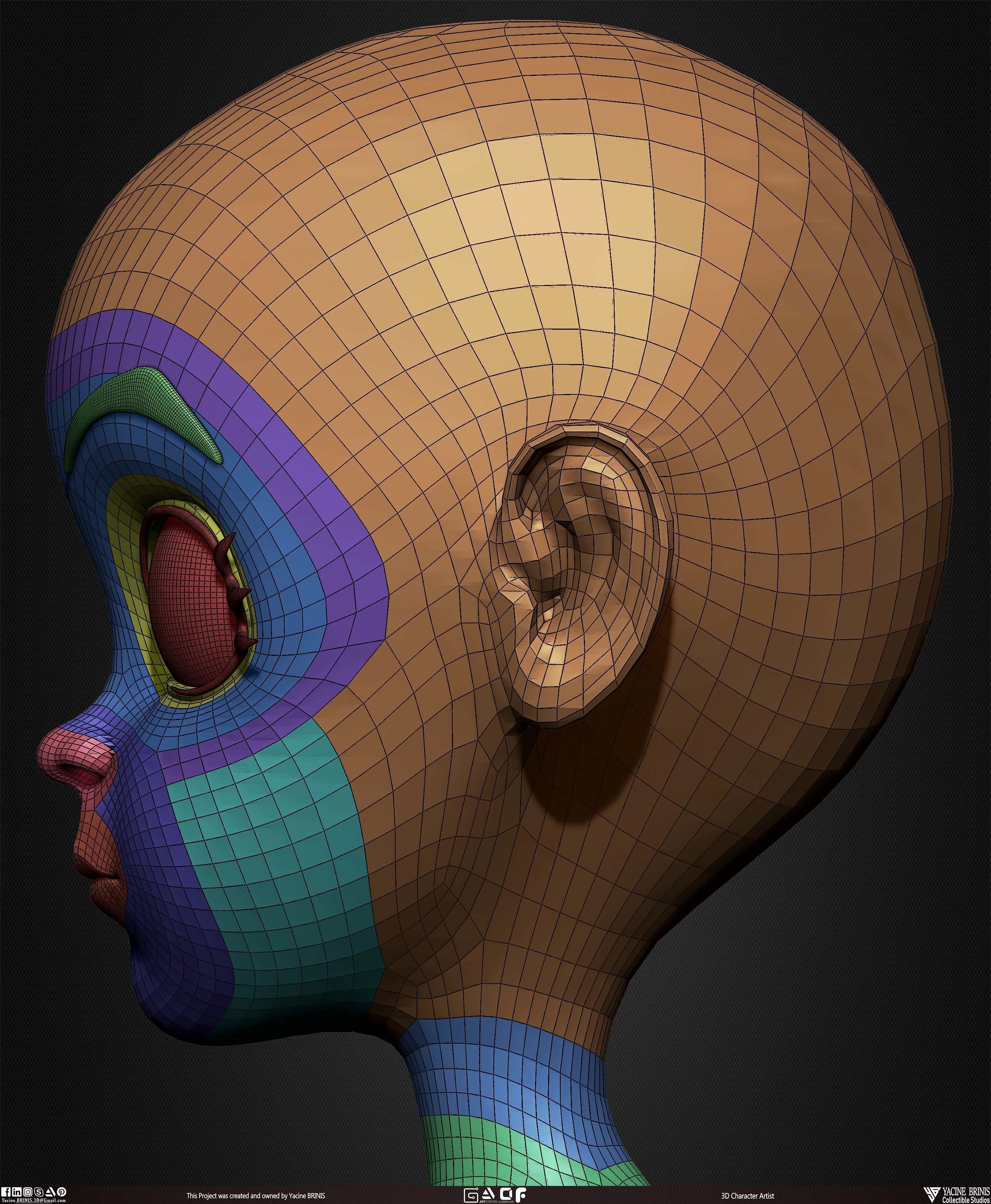 Female Anime Base-mesh 3D Model Vol 03 Low-poly 3D model_46