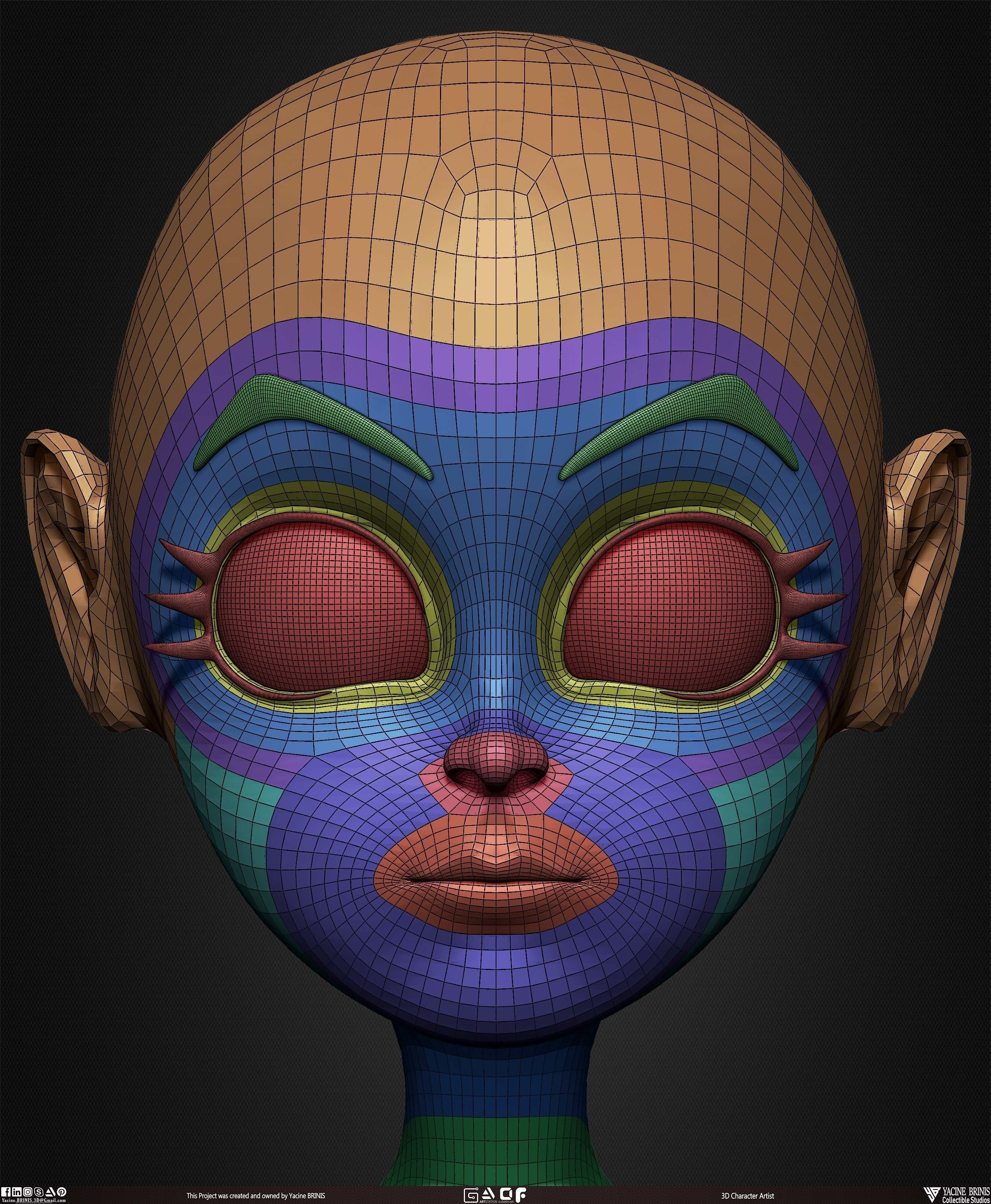 Female Anime Base-mesh 3D Model Vol 03 Low-poly 3D model_44