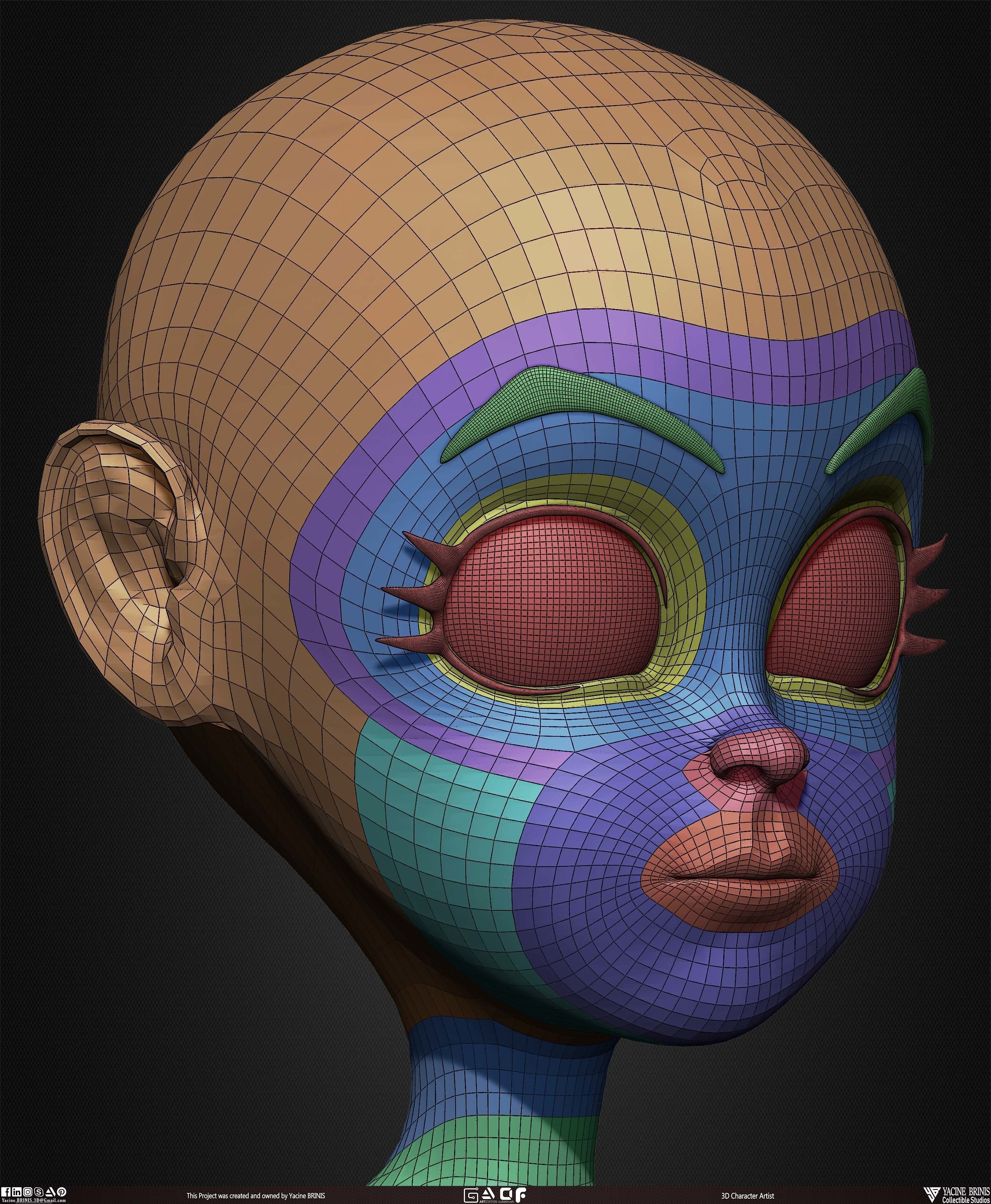 Female Anime Base-mesh 3D Model Vol 03 Low-poly 3D model_47