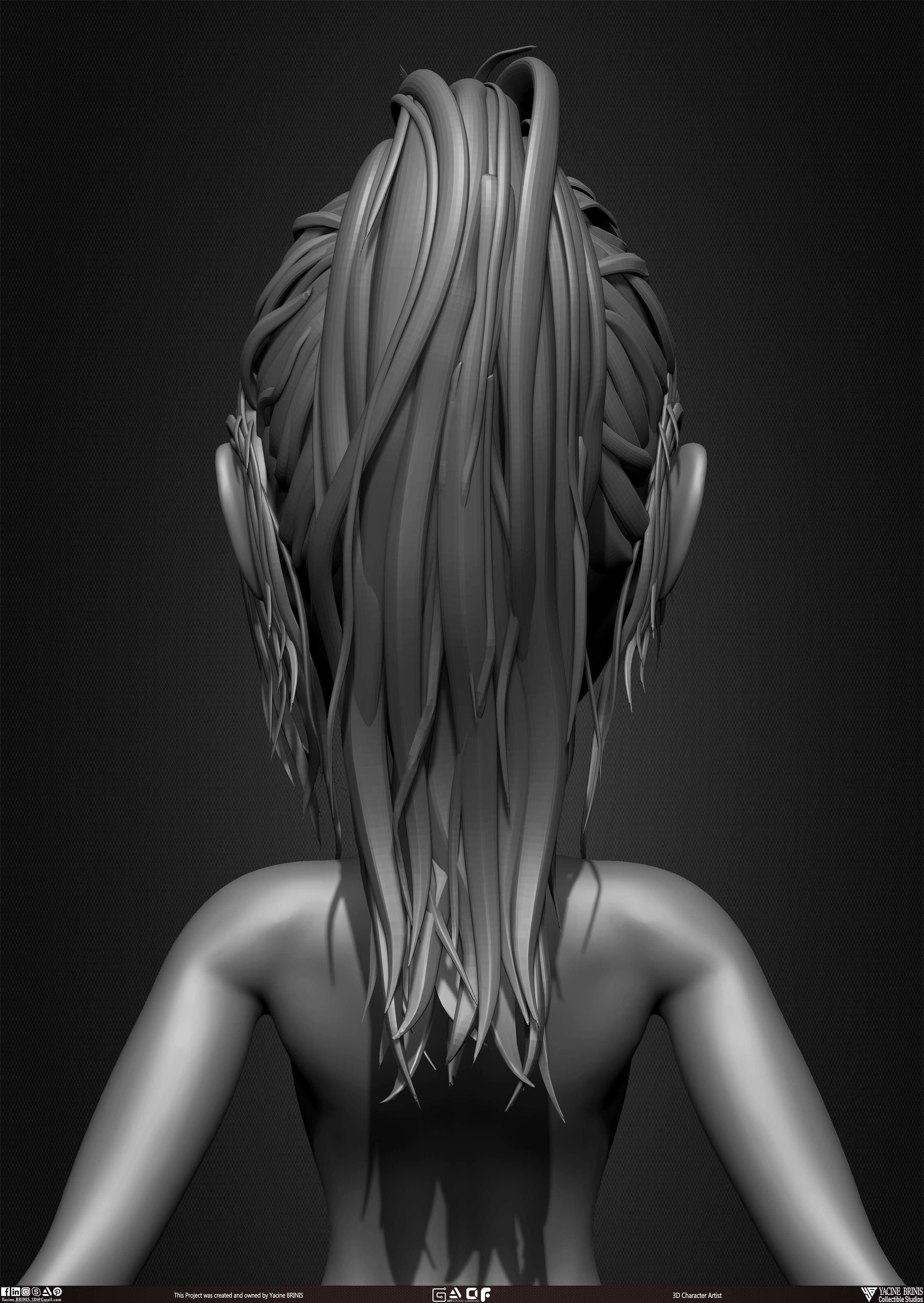 Female Anime Base-mesh 3D Model Vol 03 Low-poly 3D model_38