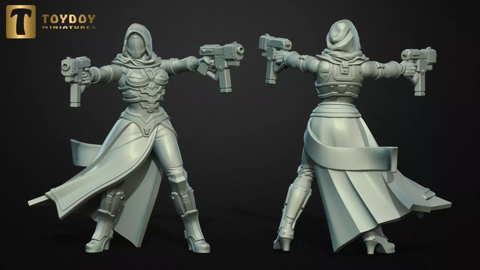 SCI-FI Miniature women soldier-Model 7 3D print model_0
