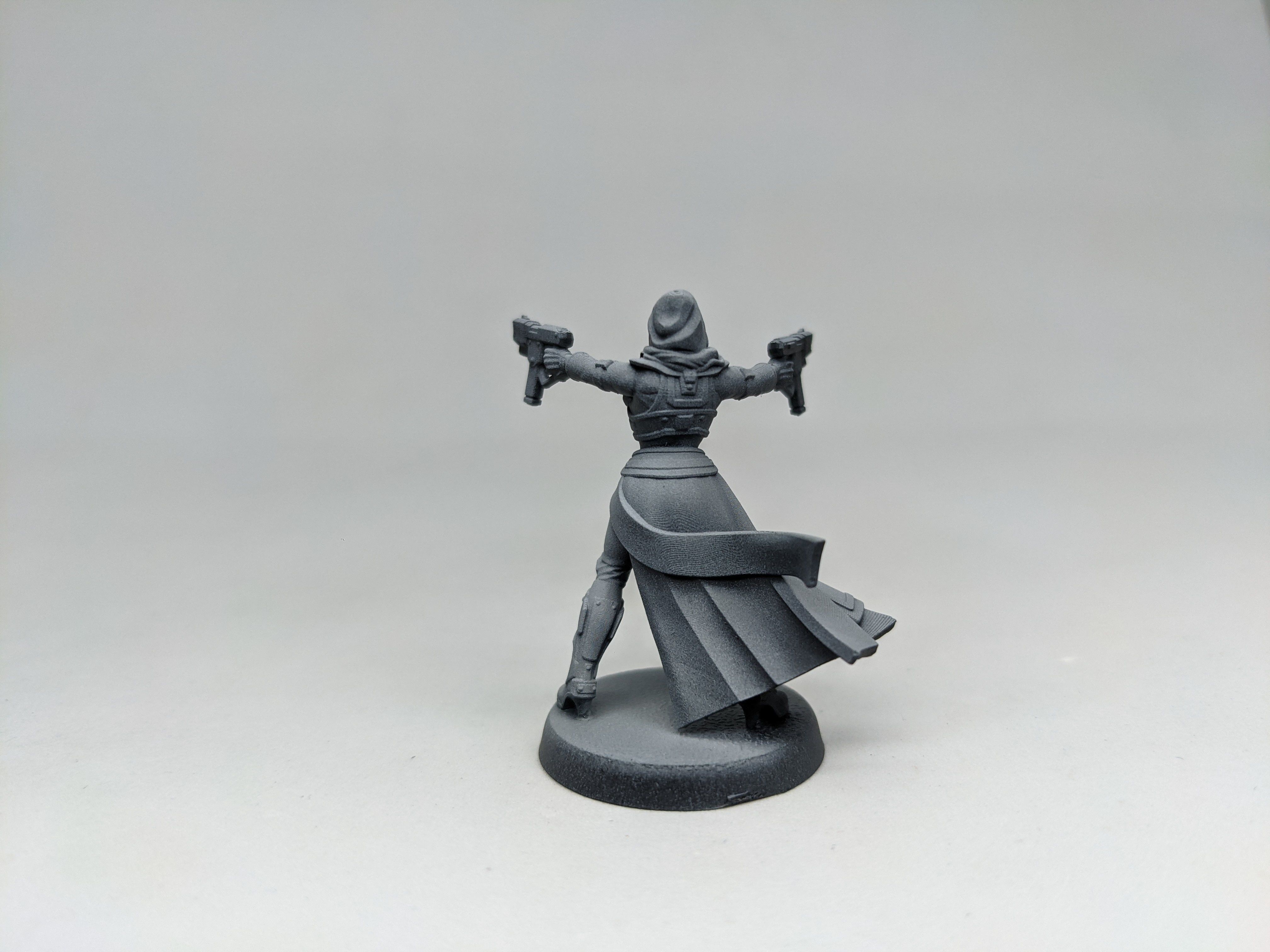 SCI-FI Miniature women soldier-Model 7 3D print model_2