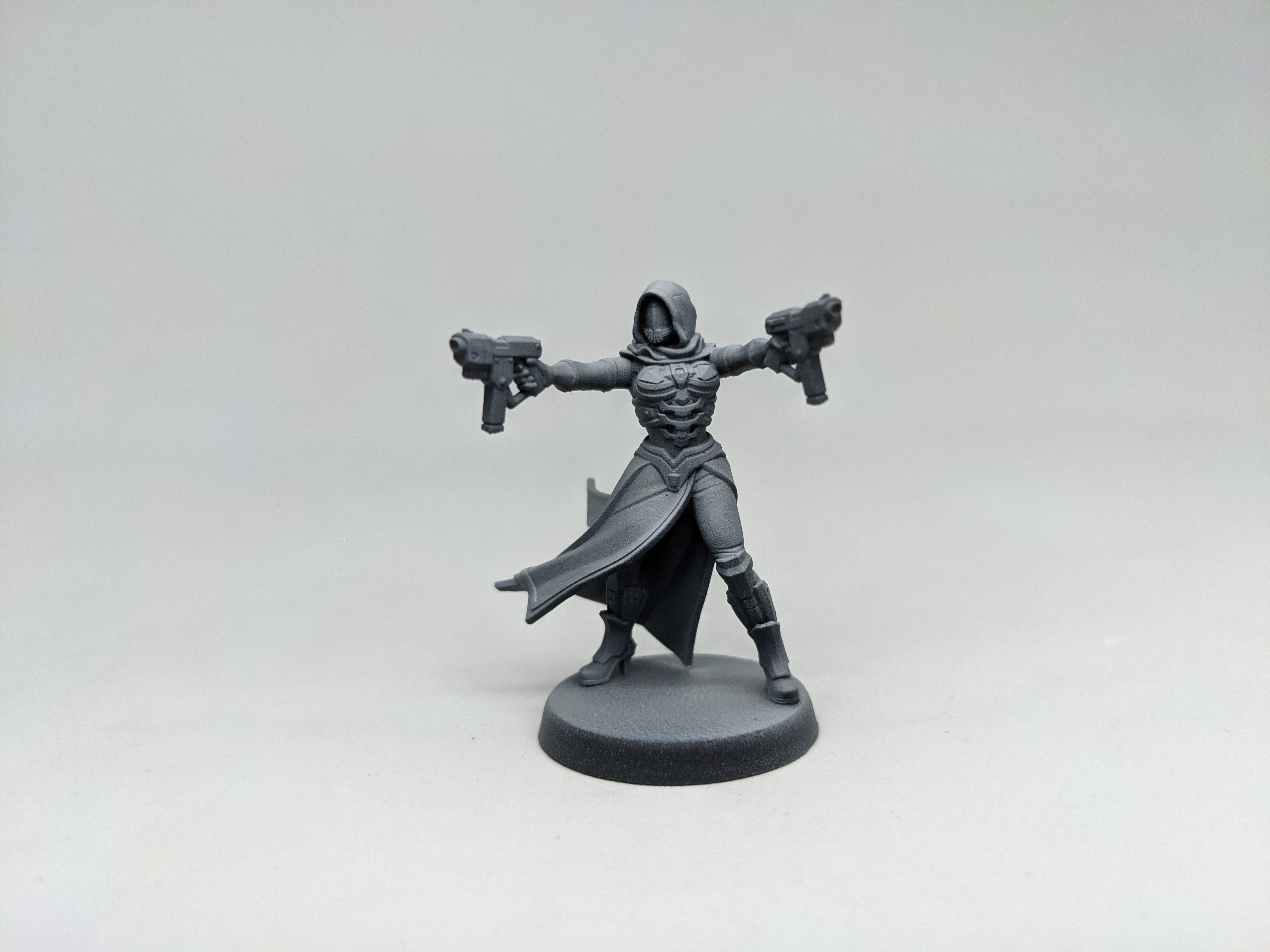 SCI-FI Miniature women soldier-Model 7 3D print model_1