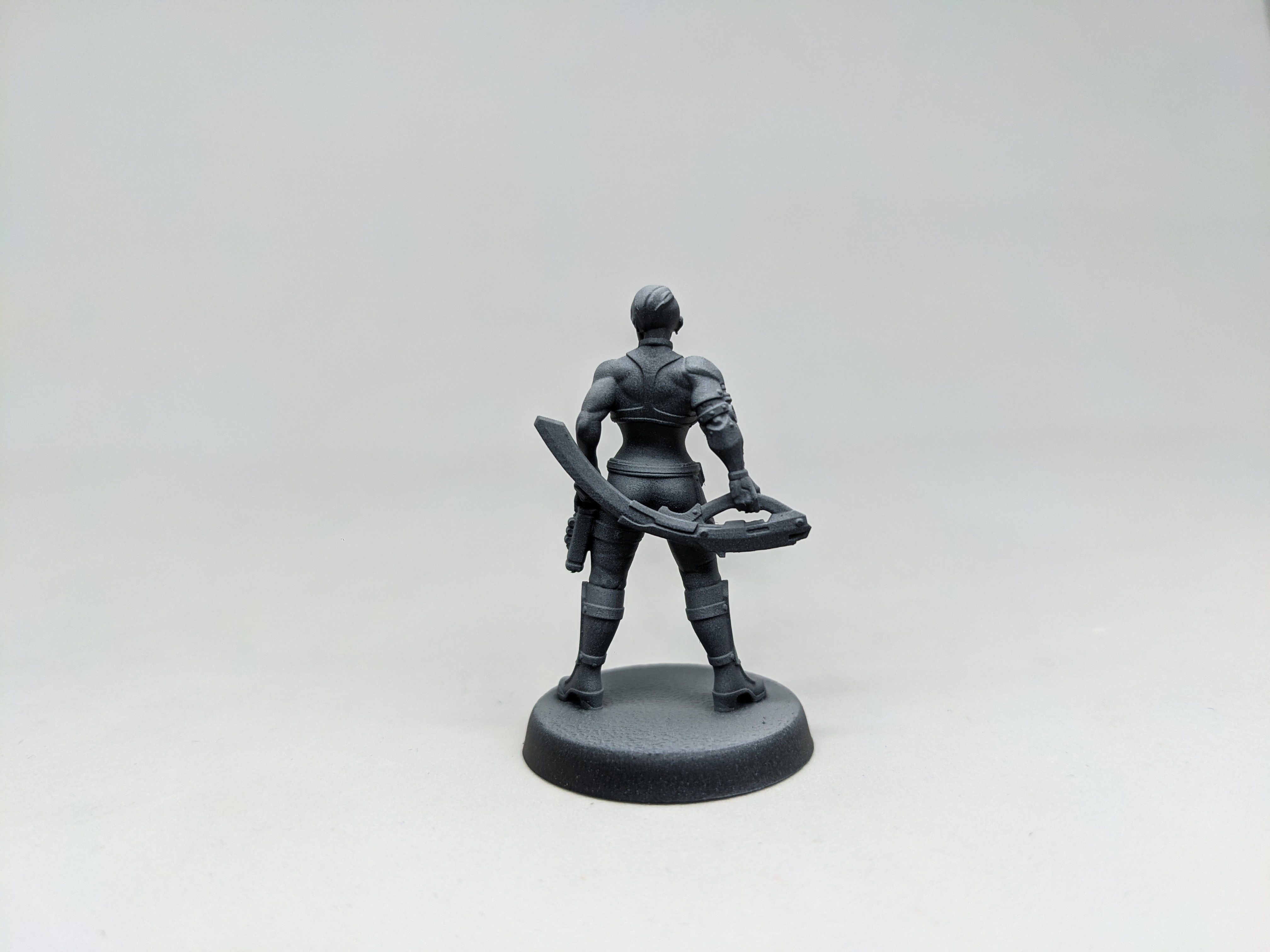 SCI-FI Miniature women soldier-Model 5 3D print model_2