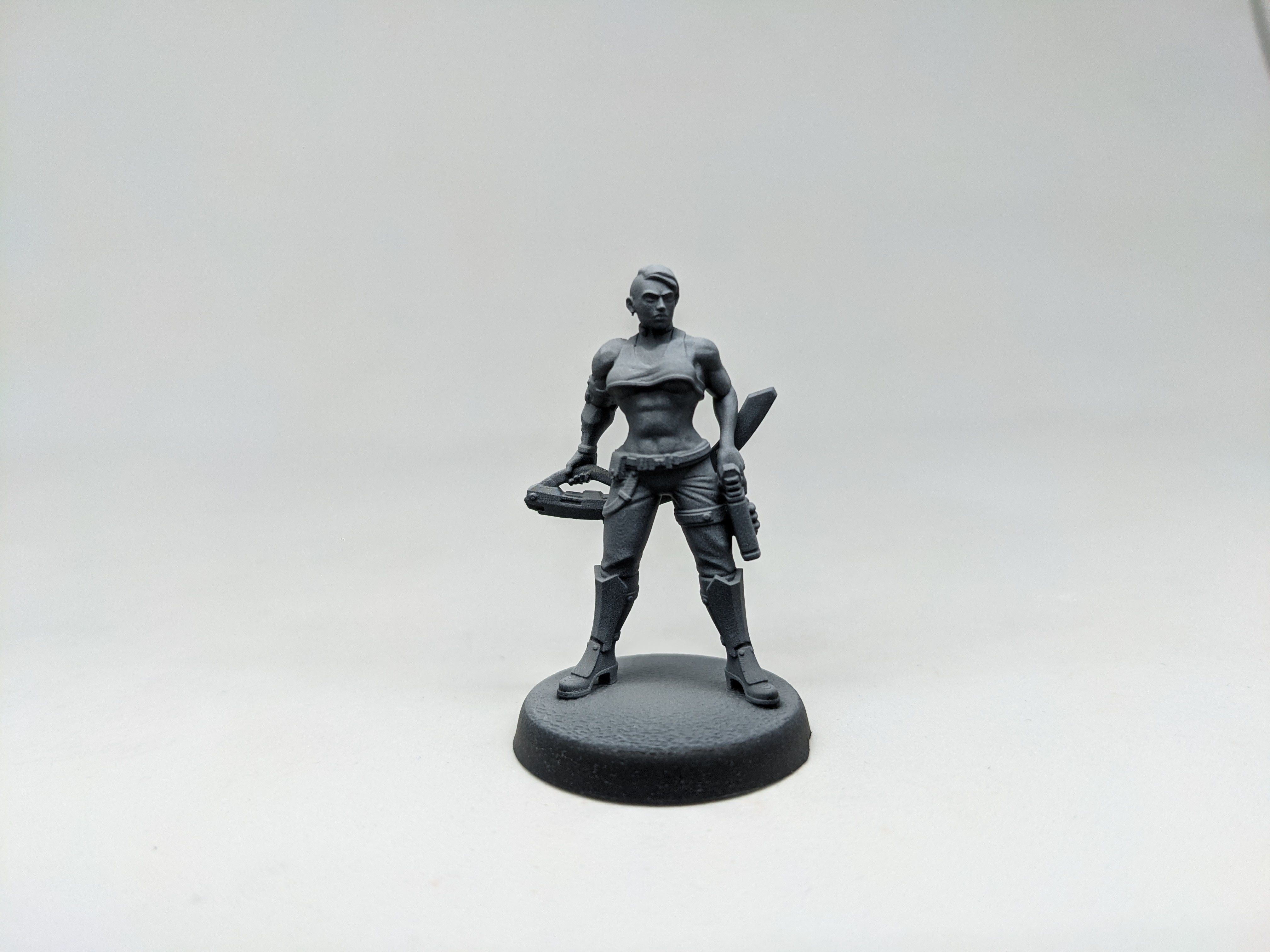 SCI-FI Miniature women soldier-Model 5 3D print model_1
