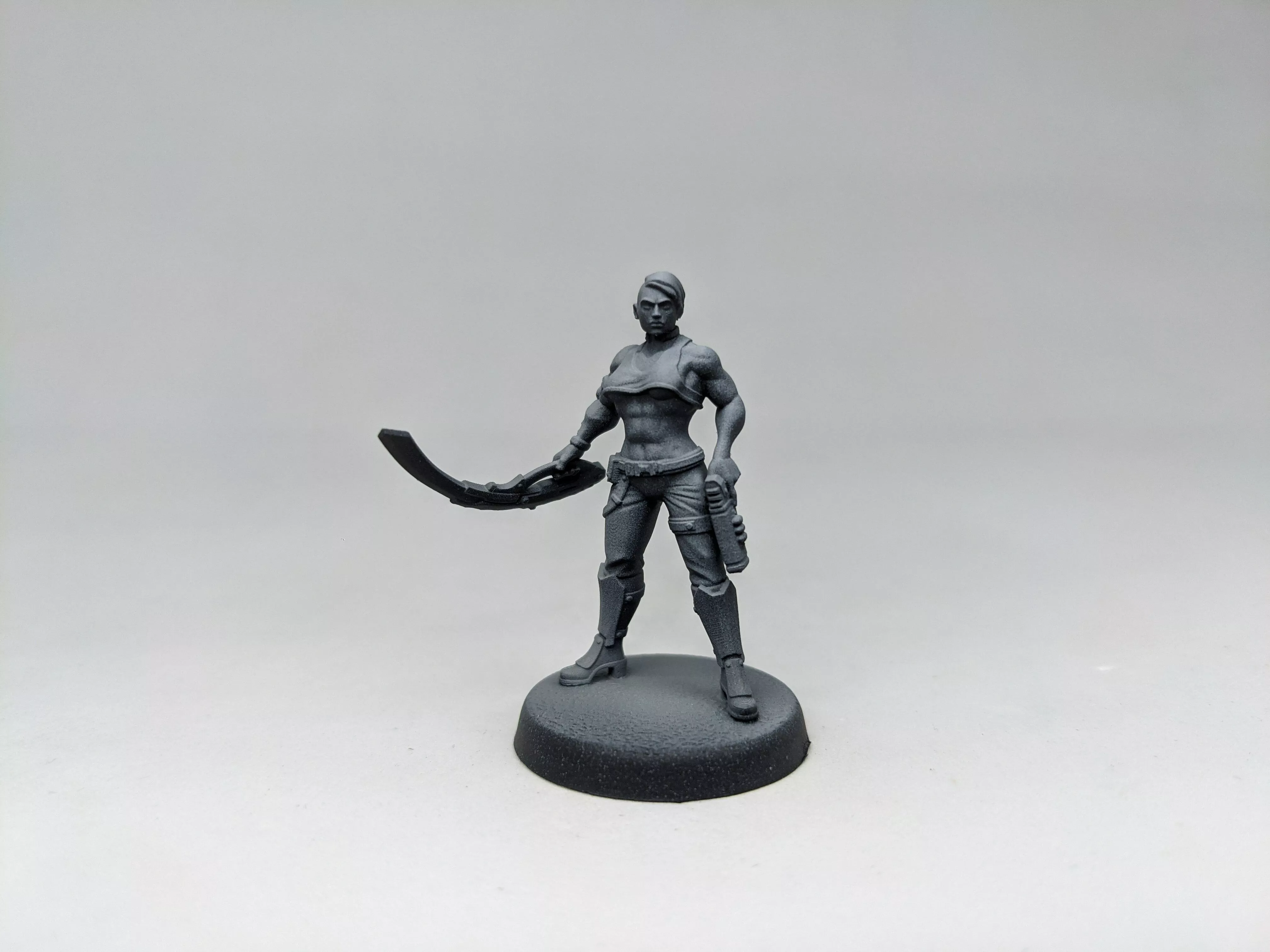 SCI-FI Miniature women soldier-Model 4 3D print model