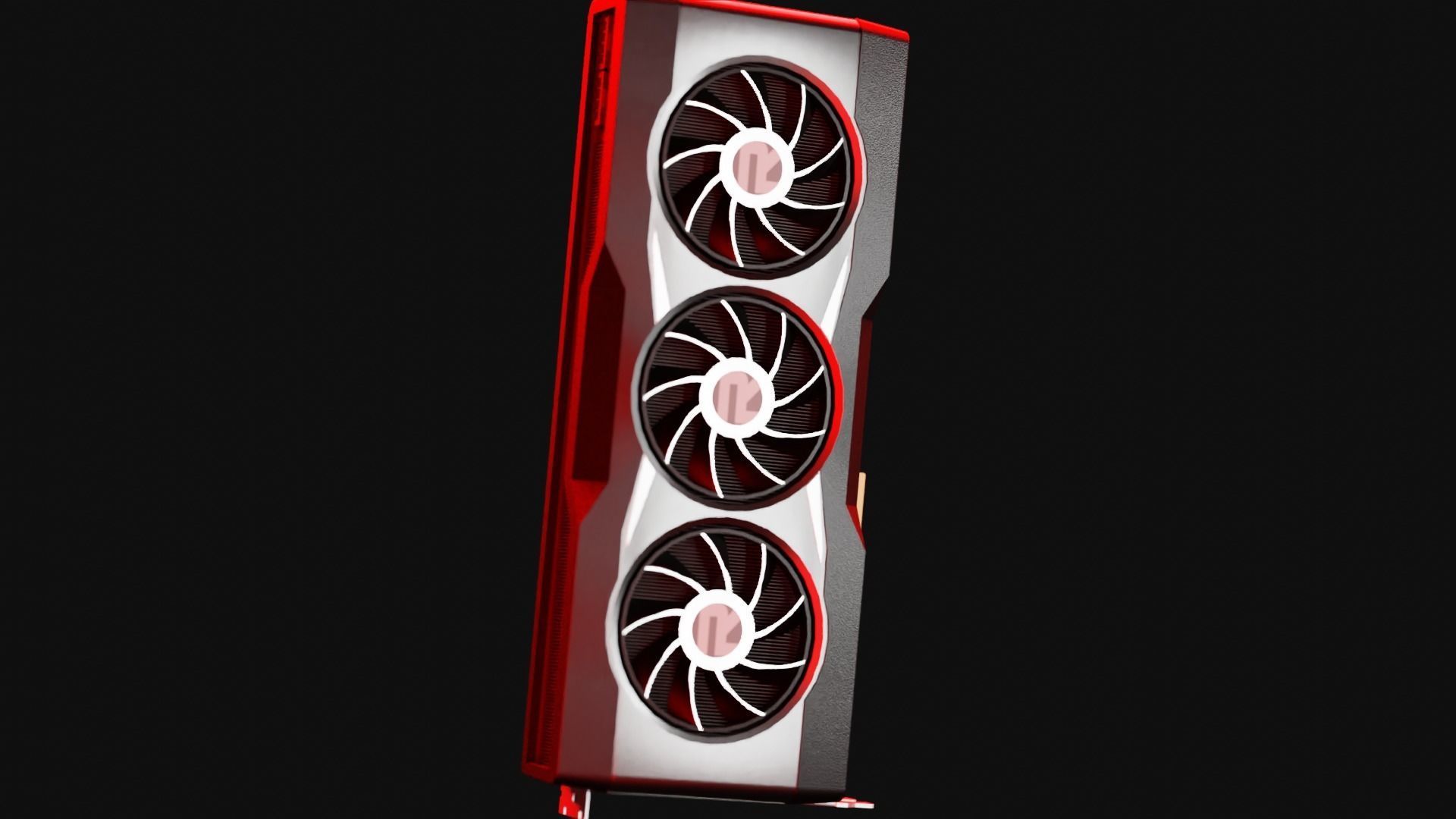 AMD Radeon - RX 6900 XT Low-poly 3D model_3
