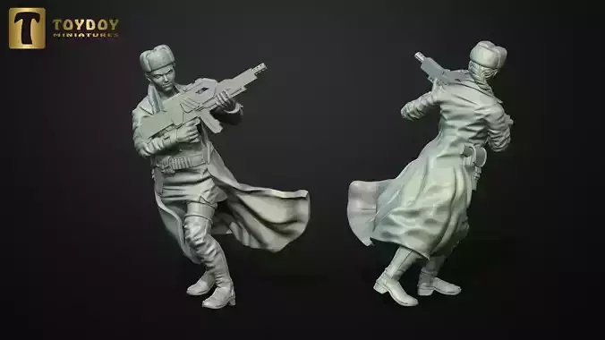 SCI-FI Miniature Russian women soldier-Model 2