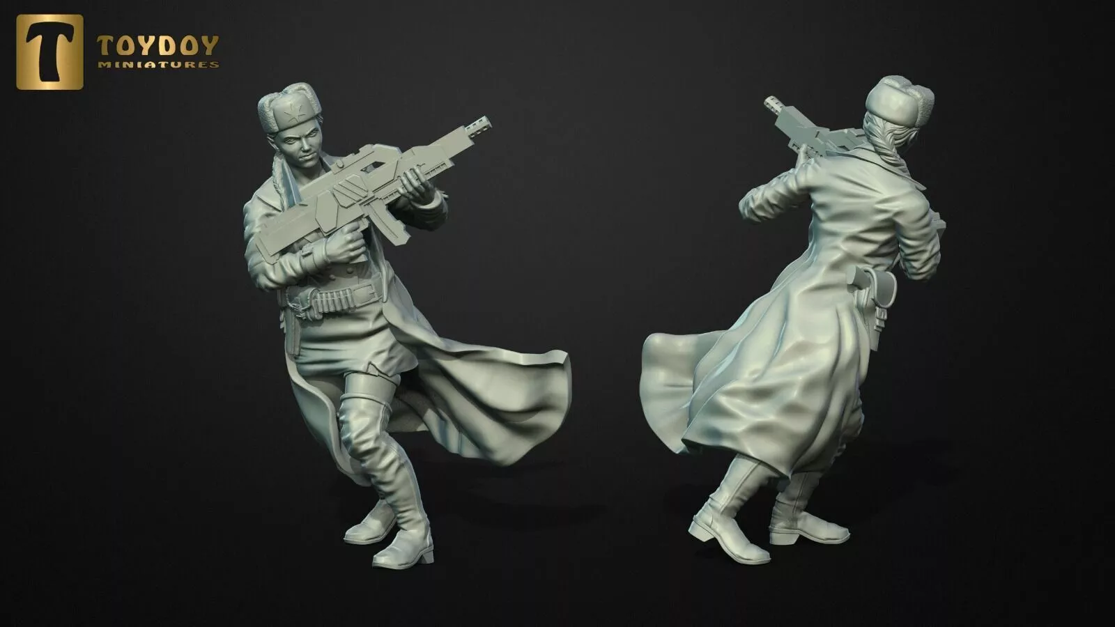 SCI-FI Miniature Russian women soldier-Model 2 3D print model