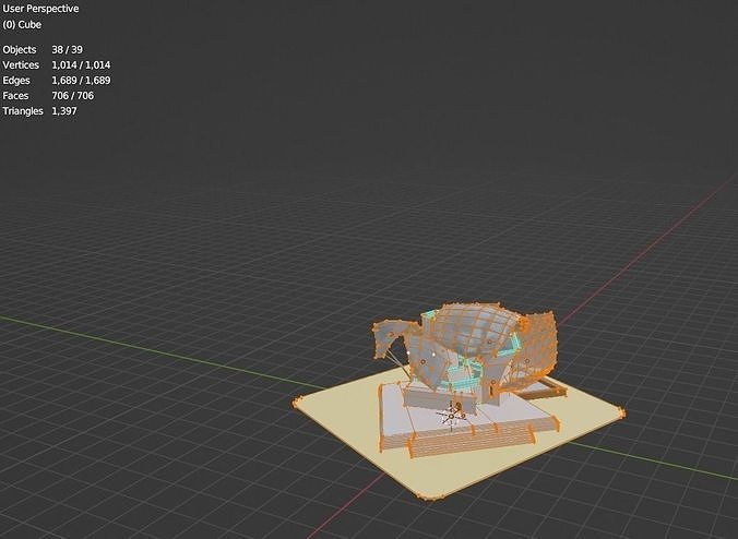 Foundation Louis Vuitton - Low Poly  Gameready building Low-poly 3D model