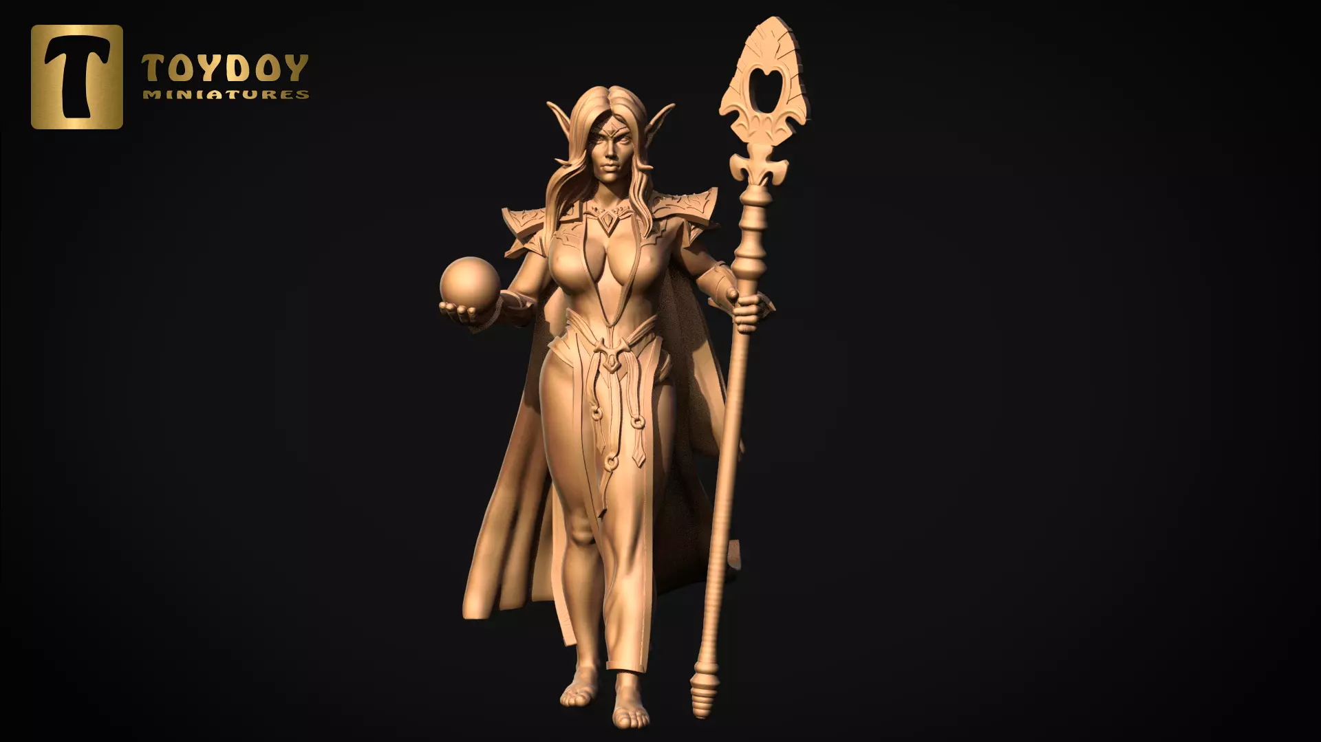 Houda Elf -Fantasy women vol 1 3D print model