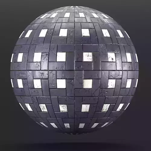 20 ceramic-tile materials Low-poly 3D model