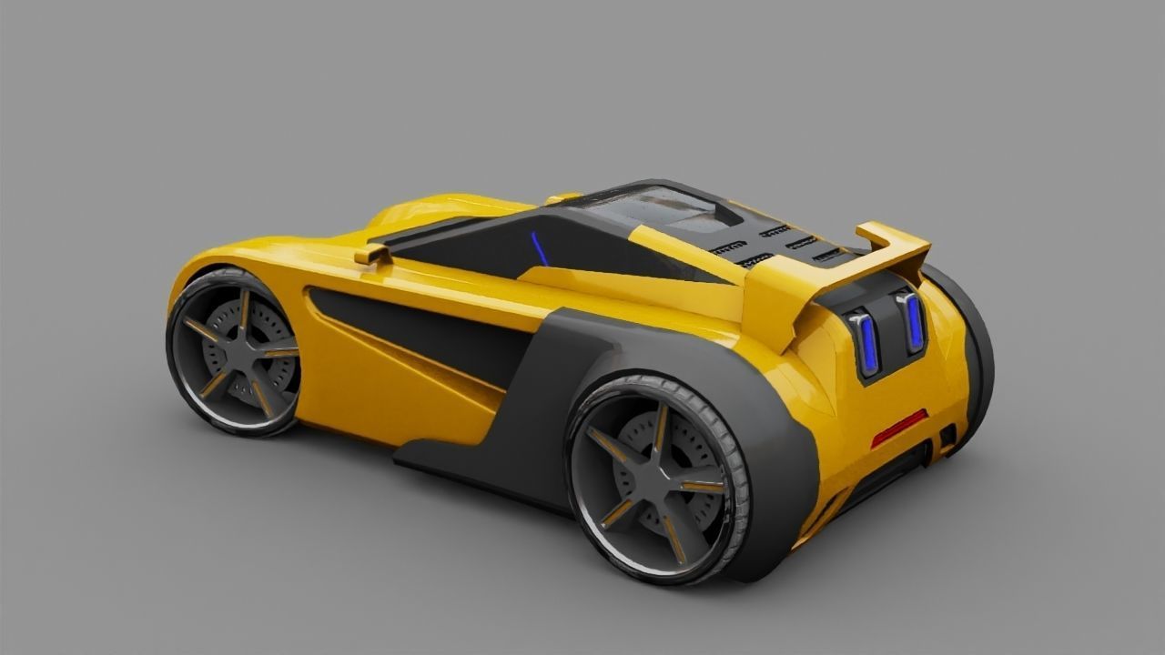 SUPER CAR rigged 3D model_13