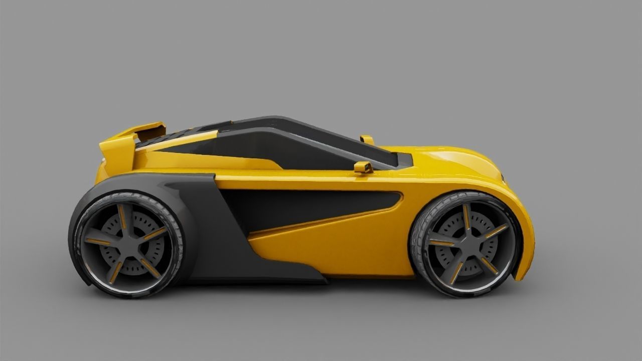 SUPER CAR rigged 3D model_22