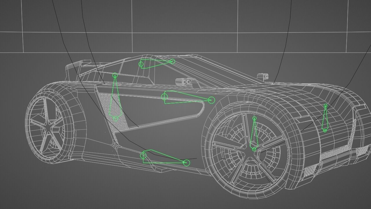SUPER CAR rigged 3D model_41